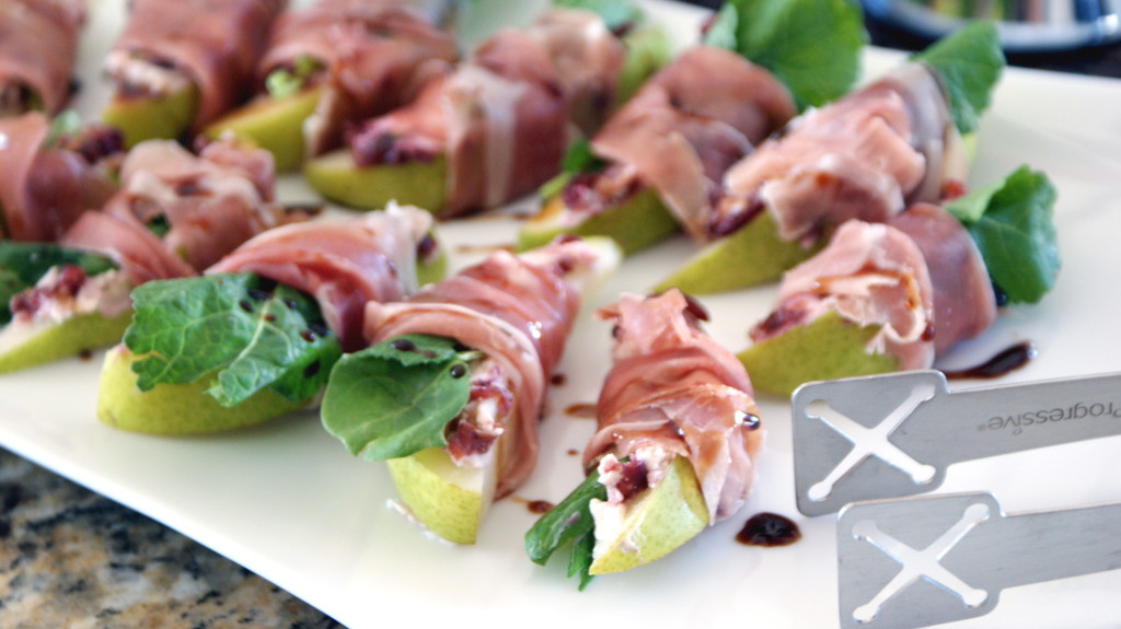 Pear and Prosciutto Bites